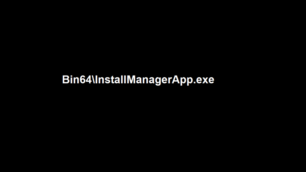 windows cannot find bin64/installmanagerapp.exe