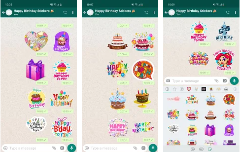Beautiful Happy Birthday Stickers App For WhatsApp