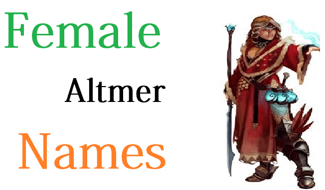 Female Altmer Names