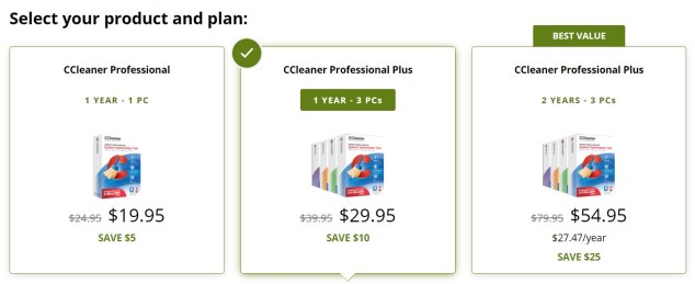 CCleaner Pricing