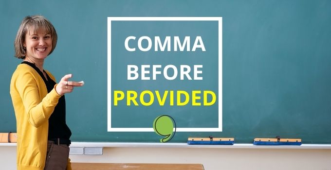 Comma before “provided”: The Definitive Guide