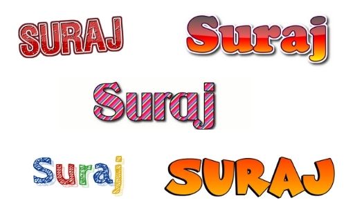 Suraj Stylish Name