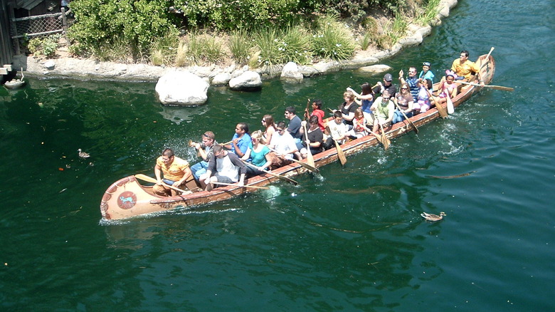 Davy Crockett's Explorer Canoes on the Rivers of America - Cropped