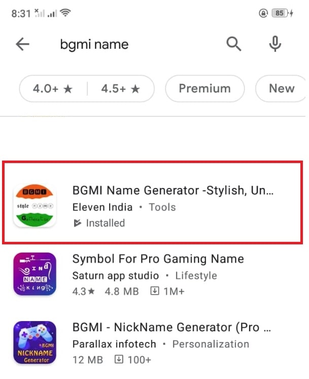 Bgmi name Generator App on Google Play Store-min
