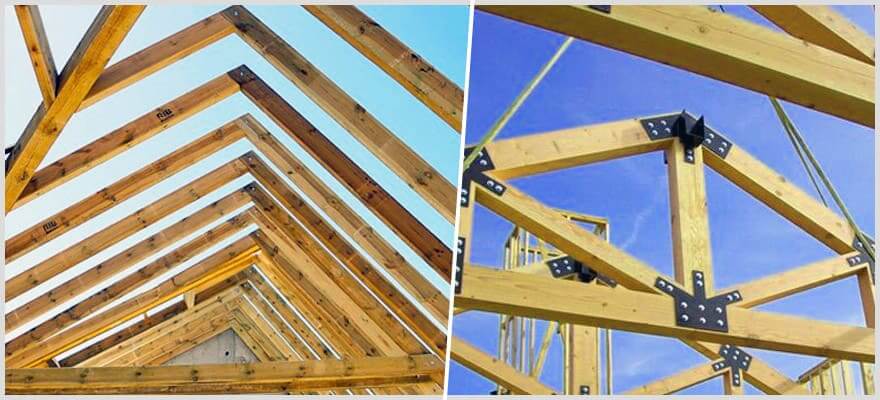 Everything About Roof Construction Roof truss constructions_ Roof Types and Roof Shapes at a Glance