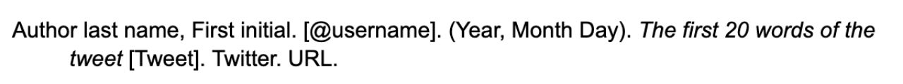 How to Cite a Tweet in APA Style Example 1
