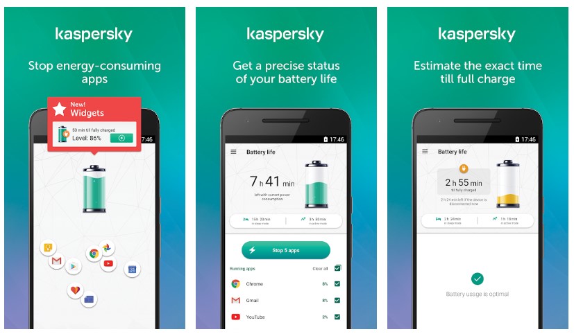 Best Battery Saver Apps for Android: Kaspersky Battery Life