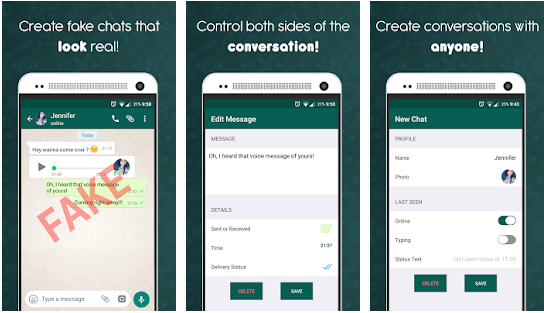 App To Create Original Looking Fake Conversations