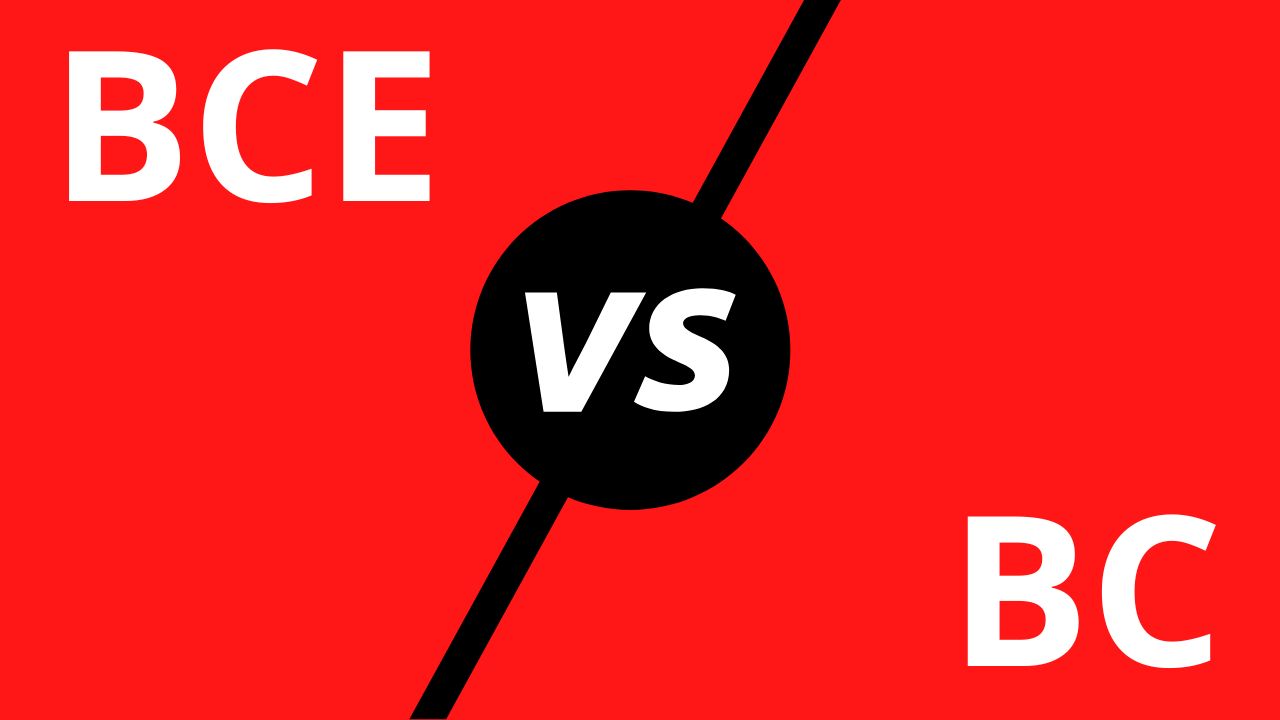 “BCE” vs “BC” — Here’s the Difference