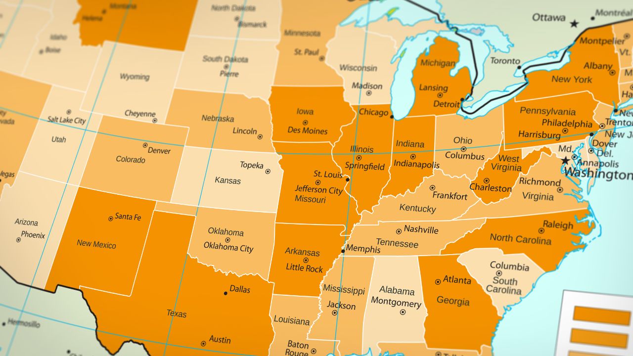 50 US States List — Alphabetical Order (Word, PDF, Excel)