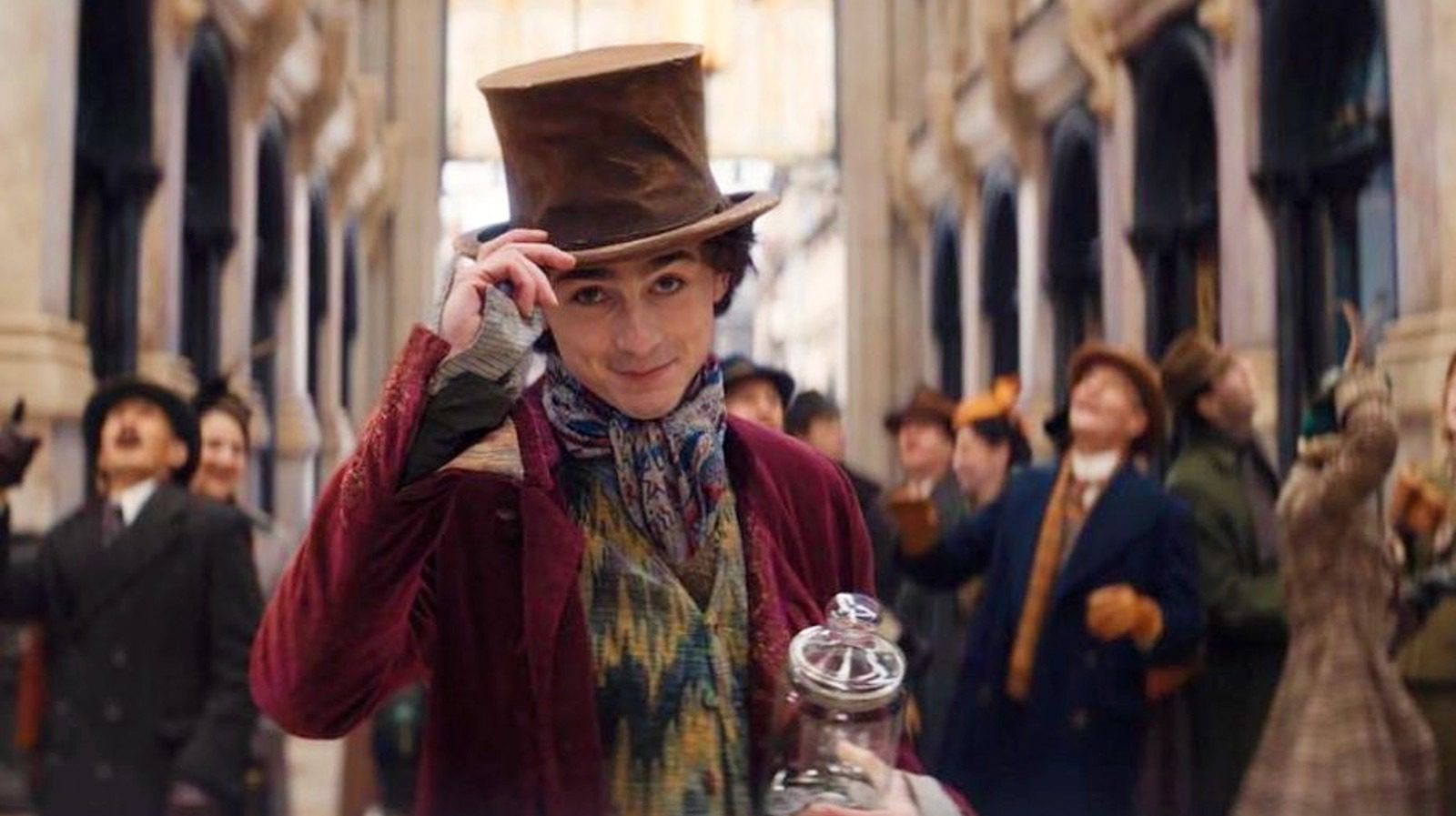 Timothée Chalamet Crushes Candy-Coated Dreams In Wonka's First Trailer